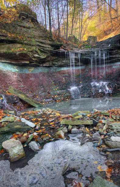 istock Vertical of Lower Westcliffe Falls in Ontario, Canada 1290122649