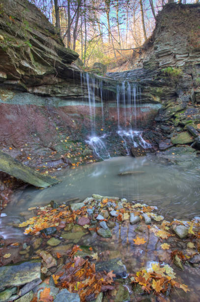 istock Vertical view of Lower Westcliffe Falls in Ontario, Canada 1290122678