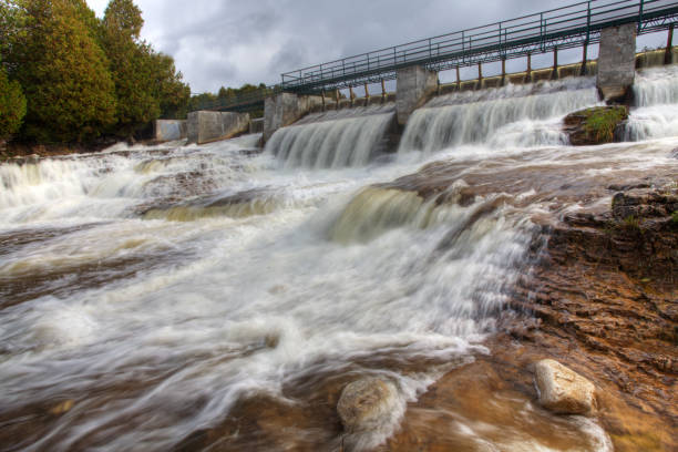 istock View of McGowan Falls in Ontario, Canada 1290122919
