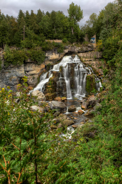 istock Vertical of Inglis Falls in Ontario, Canada 1290123962