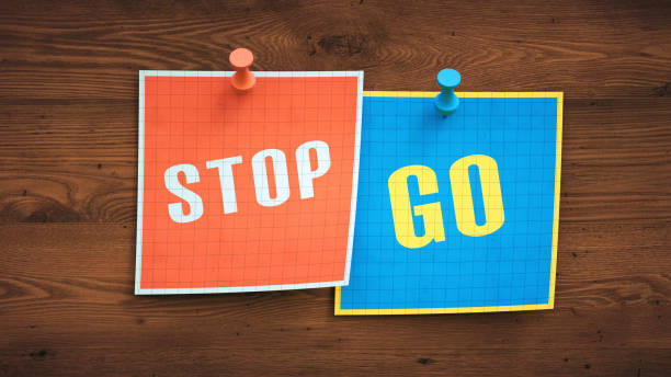 istock Colorful sticky notes with words 