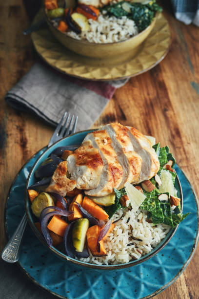 istock Harvest Chicken Bowl 1290127560