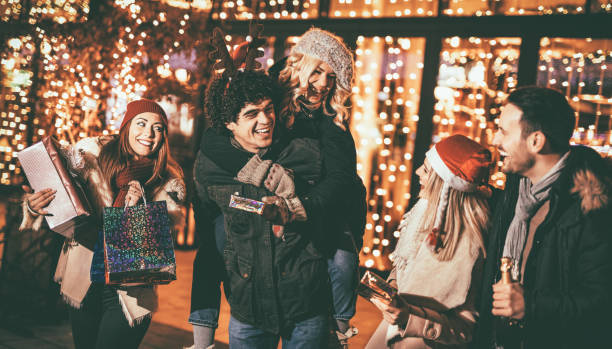 istock Best Friends At Christmas Night 1290129437