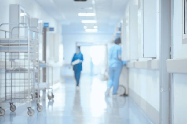 istock Hallway Specialists medical blurred background 1290133216