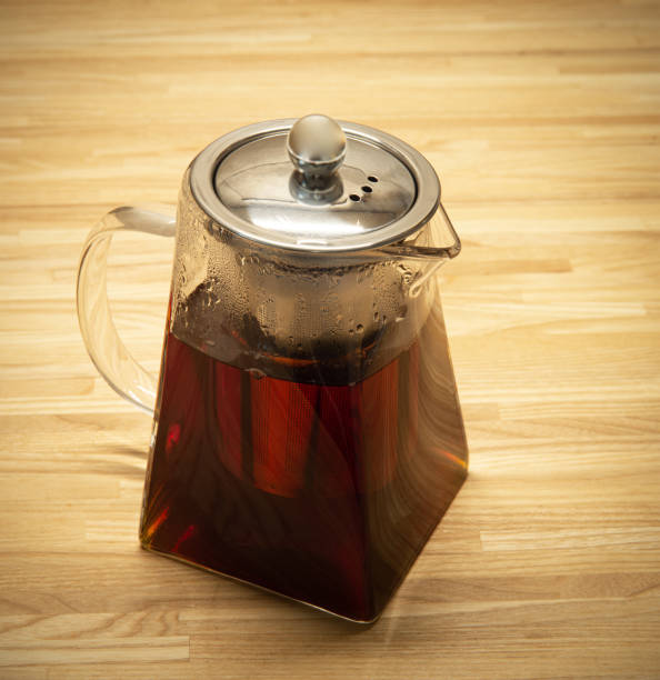 istock still-life with the glassy brewing teapot 1290140715