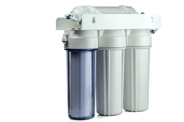 istock Home water filtration system with carbon filters and membrane. 1290143372