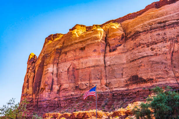 Dirt Road Moab Utah Canyonlands.  Horizontal composition, barren desert environment.  ProPhoto RGB.