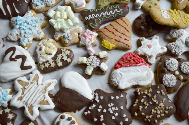 istock Gingerbreads decorated by kids 1290151159