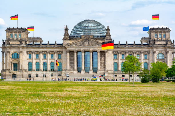 istock Reichstag building (Bundestag - parliament of Germany) in Berlin 1290152945
