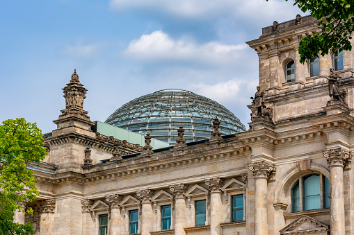 Dome of Reichstag building (Bundestag - parliament of Germany) in Berlin