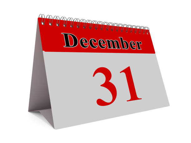 istock Calendar page from December 31. Year end concept 1290152959