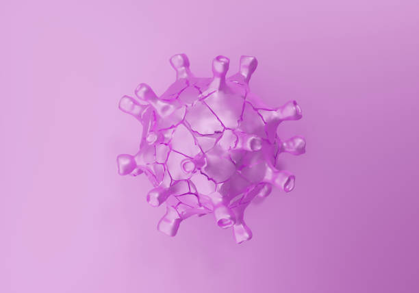 istock Cracked coronavirus, Covid-19, victory over the disease concept, 3d render 1290157431