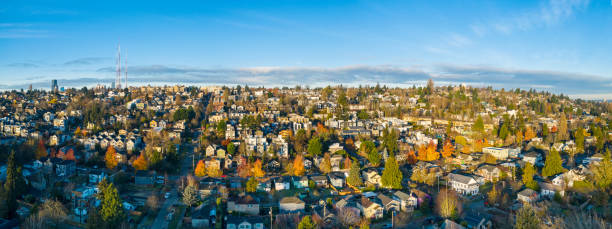 Capitol Hill Neighborhood in Seattle stock photo