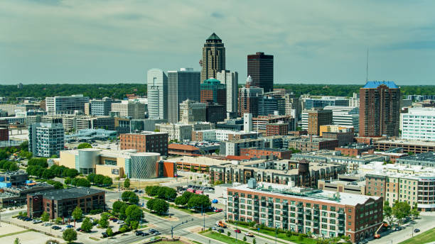 istock Downtown Des Moines - Drone Shot 1290169001