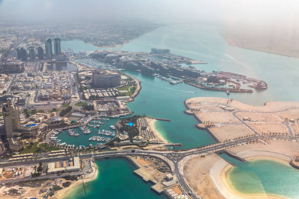 istock Aerial view of Abu Dhabi 1290175606