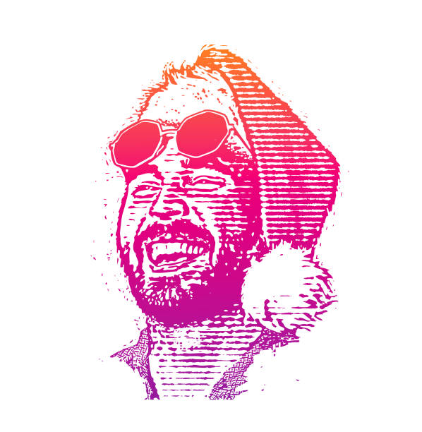istock Happy male hipster wearing Santa hat 1290179849