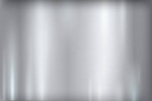 Abstract strong grey metal background. Steel polished texture Abstract strong grey metal background. Steel polished texture with glares in gray colors. Brushed metal pattern, platinum, aluminum wall with thin lines rough and smooth stock illustrations