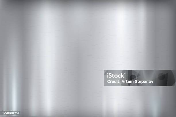 Abstract Strong Grey Metal Background Steel Polished Texture Stock Illustration - Download Image Now