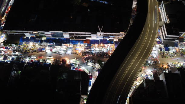 istock Night Traditional Market From Above 1290195702