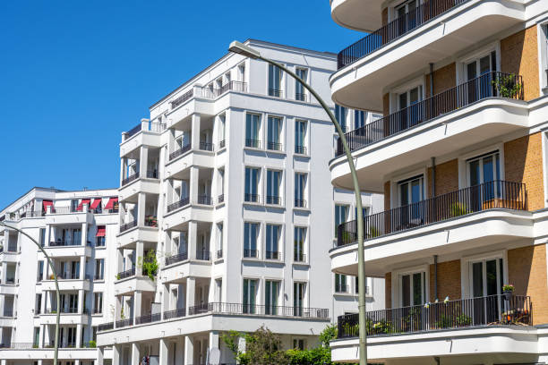 istock Modern luxury apartment buildings 1290209467
