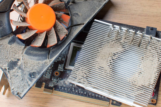 istock Dirty and dusty components of a modern personal computer. 1290220843