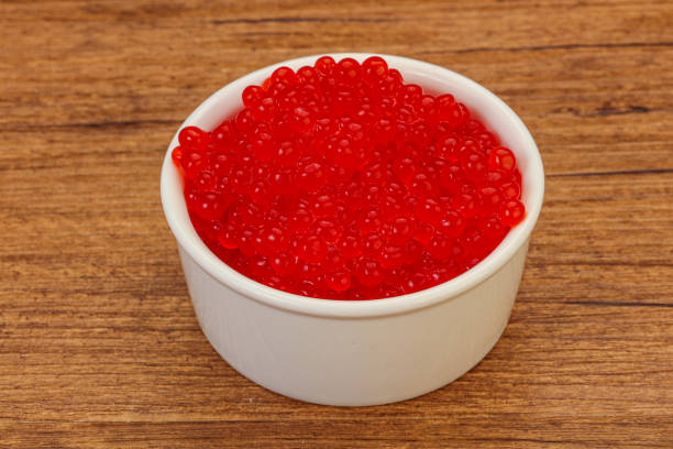 istock Red salmon caviar in the bowl 1290222850