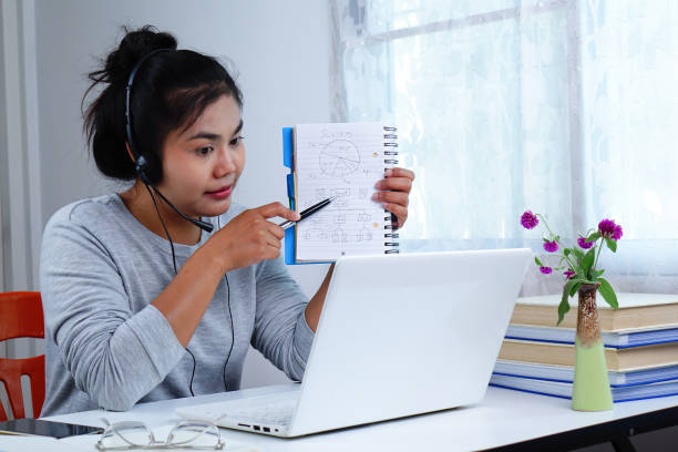 istock Asian women work from home. Working new normal at home. 1290225729