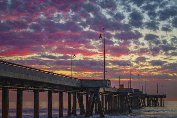 istock Marina Del Ray pier sunset 1290229914
