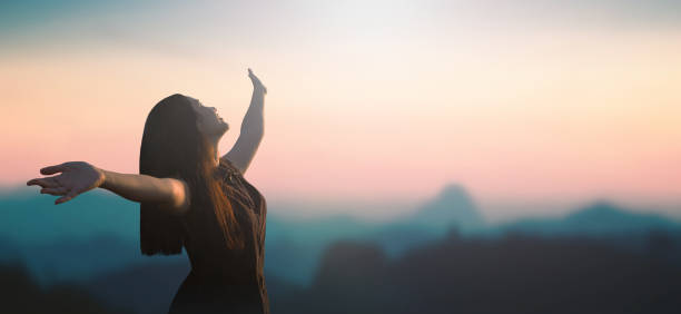 istock Freedom of woman concept 1290230880