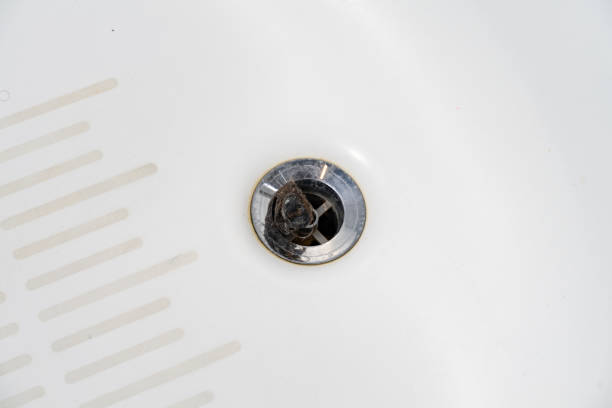 istock clogged drain in the bathroom 1290231757