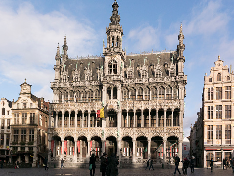 Maison du Roi (King's House), or Broodhuis (Breadhouse), now the Museum of the City of Brussels at the Grand Place in Brussels, the capital of Belgium.