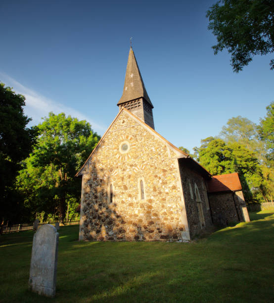 istock landscape image of a small church 1290234804