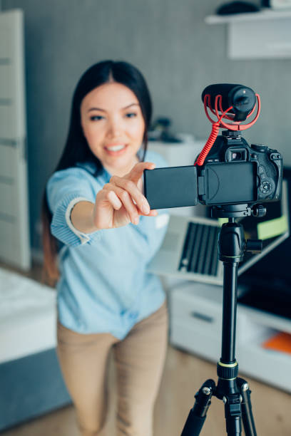 istock Young blogger preparing for recording new videos 1290237628