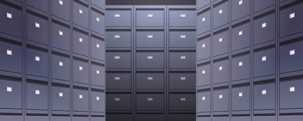 istock office wall of filing cabinet document data archive storage folders for files business administration concept 1290238378