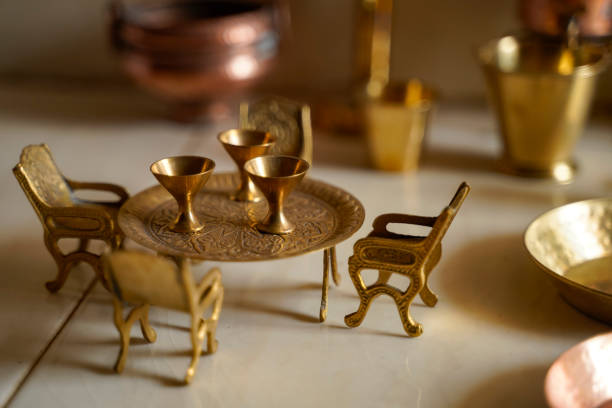 Decoration of Copper Kitchenware toy set for little child