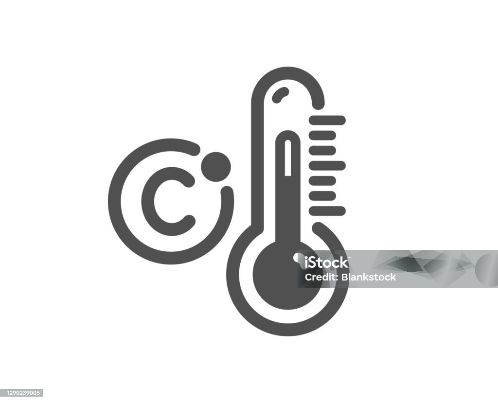 Celsius Thermometersymbol Temperaturdiagnosezeichen Vektor Stock Vektor Art Und Mehr Bilder Von