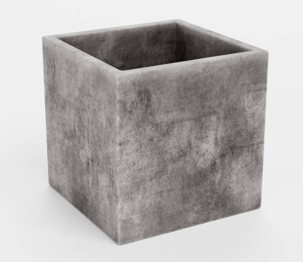 istock Realistic 3D Render of Concrete Pot 1290239863