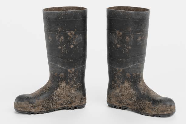 istock Realistic 3D Render of Gum Boots 1290239996