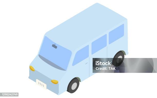 Blue Car Isometric Rear Isometric Light Blue Passenger Car Stock Illustration - Download Image ...