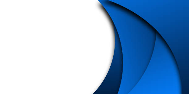 Modern futuristic blue white abstract background for presentation design, banner, and business card