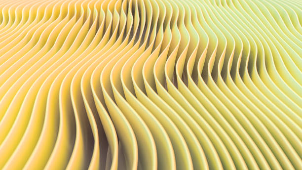 istock A beautiful yellow background made of geometric waves 1290247258