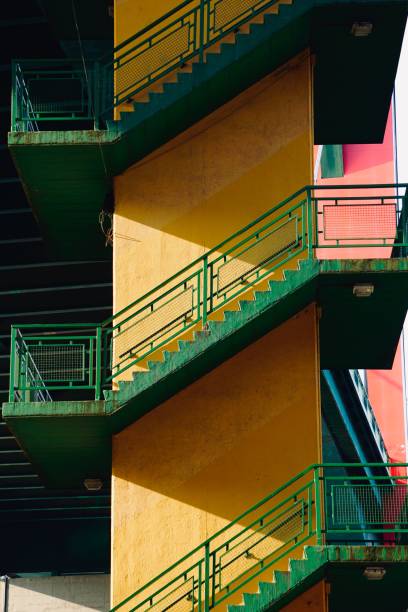 istock stairs architecture in Bilbao city, Spain 1290249158