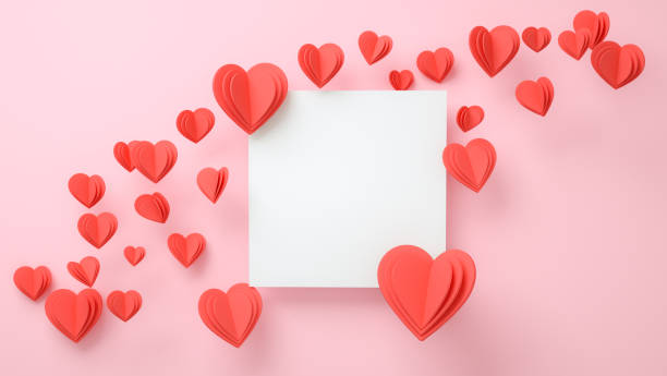 istock Frame mockup with love concept. Valentines day, mothers day, wedding invitation. 3d Rendering 1290250334