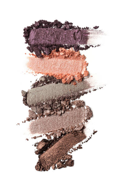 istock Broken color eyeshadow as samples of cosmetic beauty products 1290253094