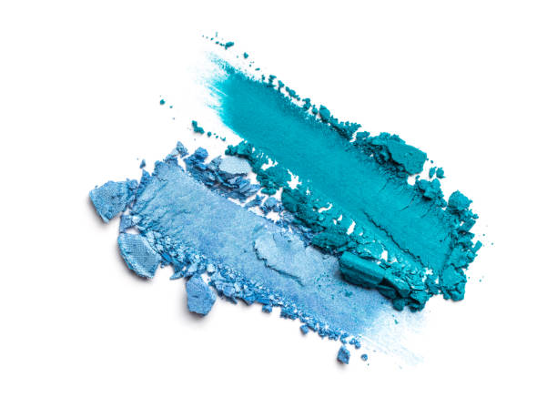 istock Broken bright color eyeshadow as samples of cosmetic beauty products 1290253110