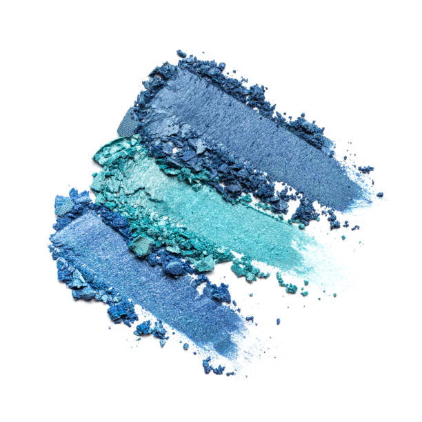 istock Broken bright color eyeshadow as samples of cosmetic beauty products 1290253192