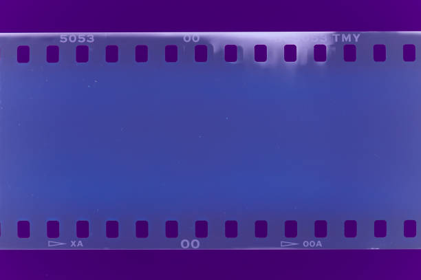 Abstract film strip texture background, made with film camera, expired film and scanned to jpg