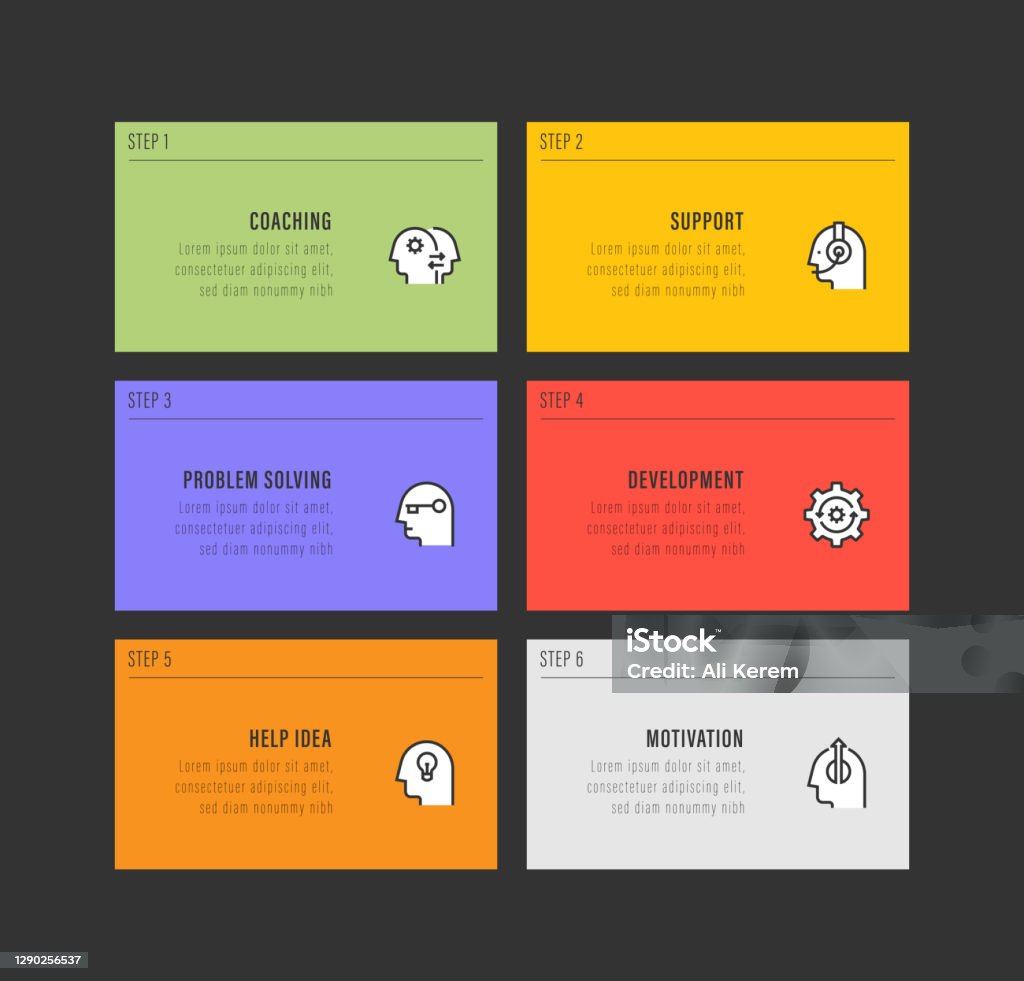 Infographic Design Template Coaching Support Problem Solving ...