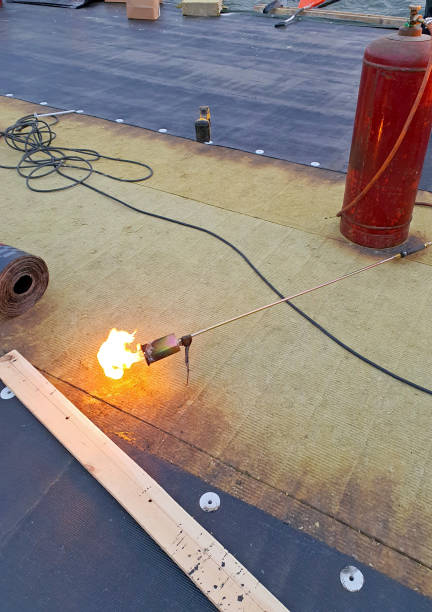 istock a stone wool insulation and waterproofing on the roof 1290263387