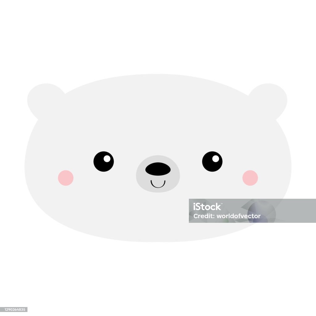 Ilustración de Oso Polar Blanco Personaje De Dibujos Animados Kawaii Divertido Icono De La Cara De La Cabeza Lindo Mejillas Rosas Feliz Día De San Valentín Plantilla De Tarjeta De Felicitación Para Ilustración de Oso Polar Blanco Personaje De Dibujos Animados Kawaii Divertido Icono De La Cara De La Cabeza Lindo Mejillas Rosas Feliz Día De San Valentín Plantilla De Tarjeta De Felicitación Para